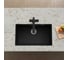 Кварцевая кухонная мойка Grandex AQUA COMFORT 73U BLACK METALIC 500305 9