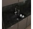 Кварцевая кухонная мойка Grandex AQUA COMFORT 73U BLACK METALIC 500305 11