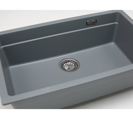 Кварцевая кухонная мойка Grandex AQUA COMFORT 73U CONCRETE 500302