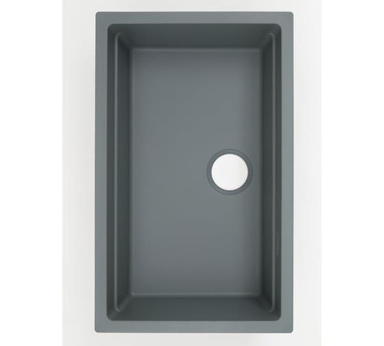 Кварцевая кухонная мойка Grandex AQUA COMFORT 73U CONCRETE 500302
