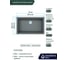 Кварцевая кухонная мойка Grandex AQUA COMFORT 73U CONCRETE 500302 3