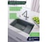 Кварцевая кухонная мойка Grandex AQUA COMFORT 73U CONCRETE 500302 6