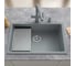 Кварцевая кухонная мойка Grandex AQUA COMFORT 73U CONCRETE 500302 10