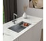 Кварцевая кухонная мойка Grandex AQUA COMFORT 73U CONCRETE 500302 13