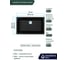 Кварцевая кухонная мойка Grandex AQUA COMFORT 73U CARBON 500304 3