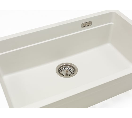 Кварцевая кухонная мойка Grandex AQUA COMFORT 73U ARCTIC 500301