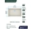 Кварцевая кухонная мойка Grandex AQUA COMFORT 73U ARCTIC 500301 3