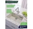 Кварцевая кухонная мойка Grandex AQUA COMFORT 73U ARCTIC 500301 17