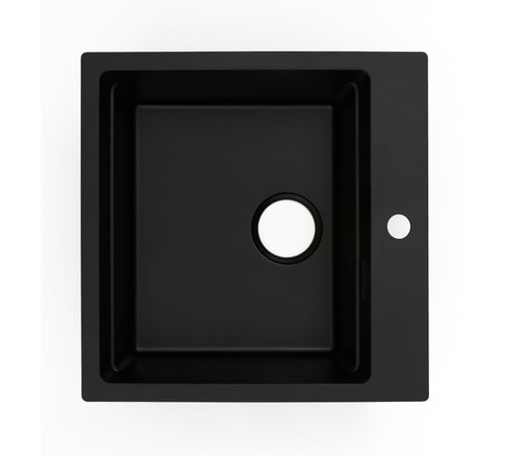 Кварцевая кухонная мойка Grandex AQUA COMFORT 51F BLACK METALIC 500405