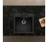 Кварцевая кухонная мойка Grandex AQUA COMFORT 51F BLACK METALIC 500405 13