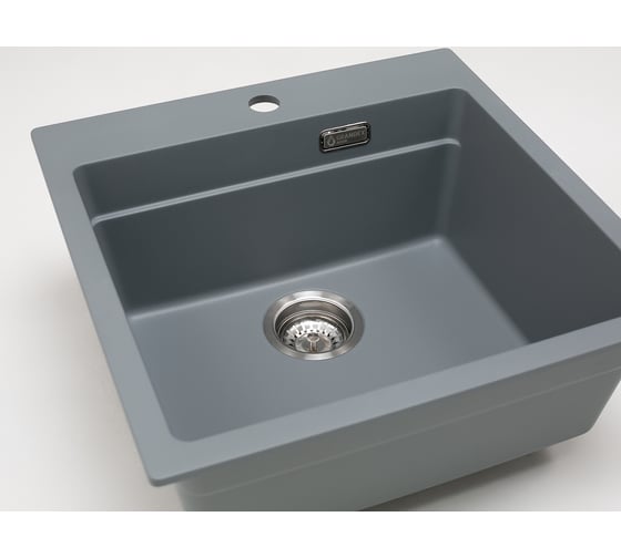Кварцевая кухонная мойка Grandex AQUA COMFORT 51F CONCRETE 500402