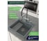 Кварцевая кухонная мойка Grandex AQUA COMFORT 51F CONCRETE 500402 5