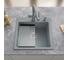 Кварцевая кухонная мойка Grandex AQUA COMFORT 51F CONCRETE 500402 17