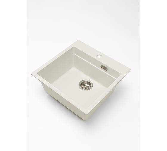 Кварцевая кухонная мойка Grandex AQUA COMFORT 51F ARCTIC 500401