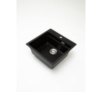 Кварцевая кухонная мойка Grandex AQUA COMFORT 51F CARBON 500404