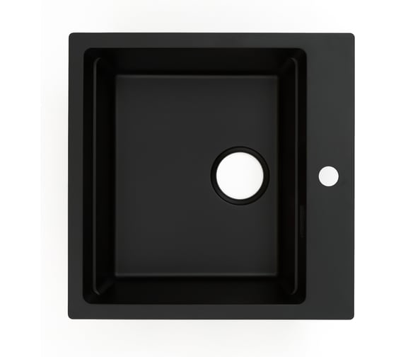 Кварцевая кухонная мойка Grandex AQUA COMFORT 51F CARBON 500404