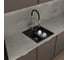 Кварцевая кухонная мойка Grandex AQUA COMFORT 51F CARBON 500404 15