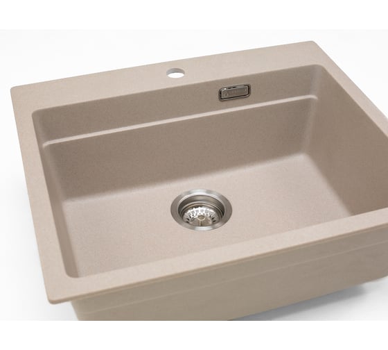 Кварцевая кухонная мойка Grandex AQUA COMFORT 60F BEIGE 500503