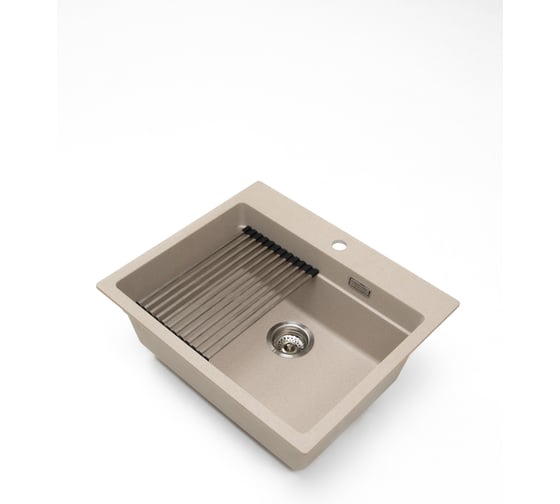 Кварцевая кухонная мойка Grandex AQUA COMFORT 60F BEIGE 500503