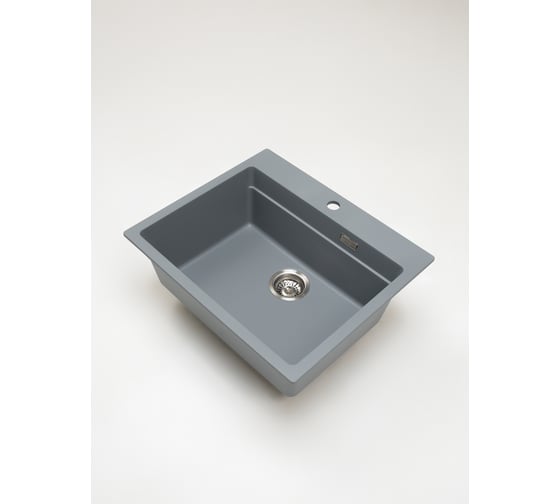 Кварцевая кухонная мойка Grandex AQUA COMFORT 60F CONCRETE 500502