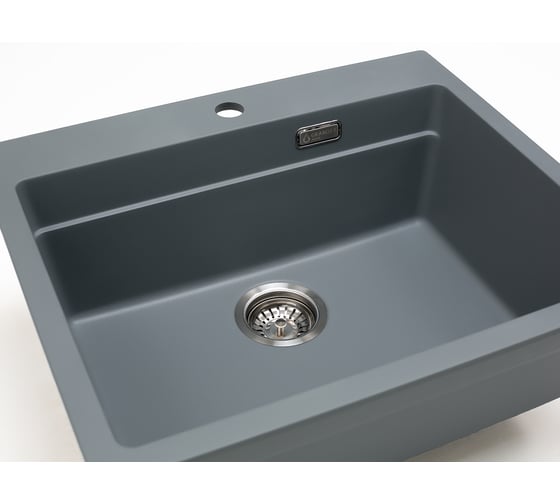 Кварцевая кухонная мойка Grandex AQUA COMFORT 60F CONCRETE 500502