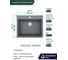 Кварцевая кухонная мойка Grandex AQUA COMFORT 60F CONCRETE 500502 3