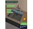 Кварцевая кухонная мойка Grandex AQUA COMFORT 60F CONCRETE 500502 6