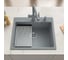 Кварцевая кухонная мойка Grandex AQUA COMFORT 60F CONCRETE 500502 7
