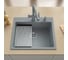 Кварцевая кухонная мойка Grandex AQUA COMFORT 60F CONCRETE 500502 8