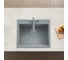 Кварцевая кухонная мойка Grandex AQUA COMFORT 60F CONCRETE 500502 13