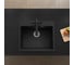 Кварцевая кухонная мойка Grandex AQUA COMFORT 60F BLACK METALIC 500505 15