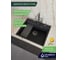 Кварцевая кухонная мойка Grandex AQUA COMFORT 60F CARBON 500504 5