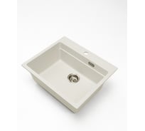 Кварцевая кухонная мойка Grandex AQUA COMFORT 60F ARCTIC 500501