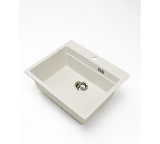 Кварцевая кухонная мойка Grandex AQUA COMFORT 60F ARCTIC 500501