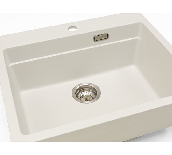 Кварцевая кухонная мойка Grandex AQUA COMFORT 60F ARCTIC 500501