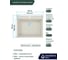 Кварцевая кухонная мойка Grandex AQUA COMFORT 60F ARCTIC 500501 6