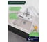 Кварцевая кухонная мойка Grandex AQUA COMFORT 60F ARCTIC 500501 7