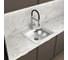 Кварцевая кухонная мойка Grandex AQUA COMFORT 60F ARCTIC 500501 12
