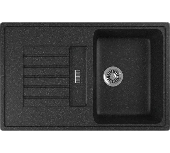 Кухонная мойка GreenStone GRS-24 цвет: черный GRS-24-308
