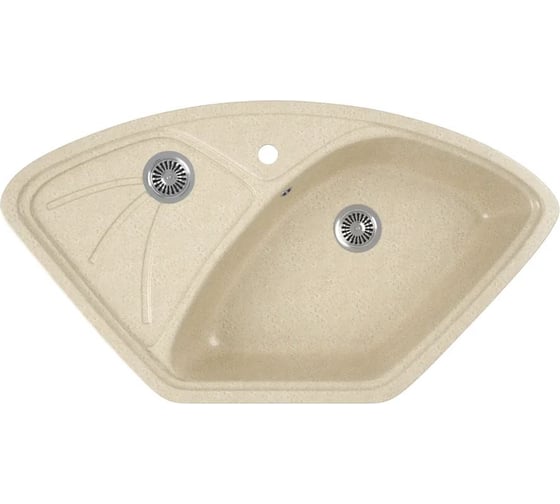 Кухонная мойка GreenStone GRS-10E цвет: бежевый GRS-10E-328 1