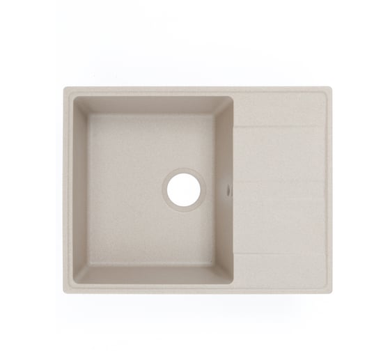 Кварцевая кухонная мойка Grandex AQUA TOPLINE 65F BEIGE 600313