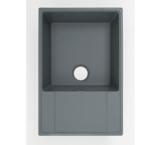 Кварцевая кухонная мойка Grandex AQUA TOPLINE 76F CONCRETE 600212