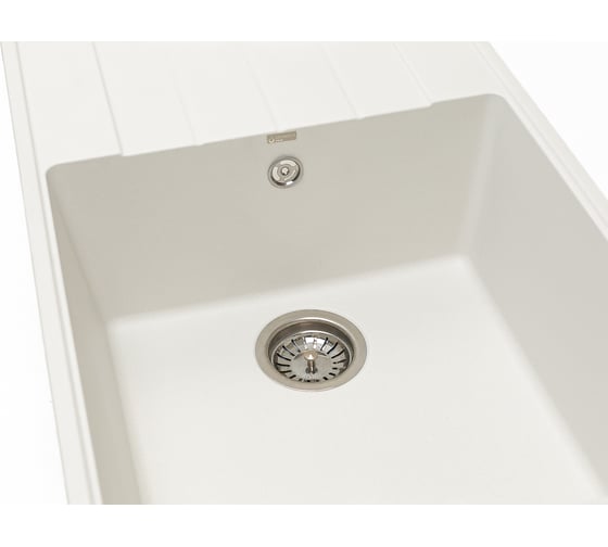 Кварцевая кухонная мойка Grandex AQUA TOPLINE 76F ARCTIC 600211
