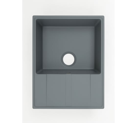 Кварцевая кухонная мойка Grandex AQUA TOPLINE 65F CONCRETE 600312