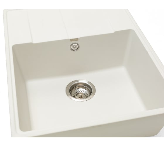 Кварцевая кухонная мойка Grandex AQUA TOPLINE 65F ARCTIC 600311