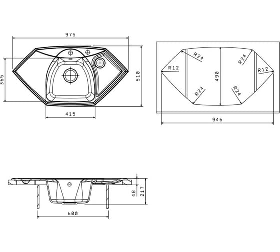 Мойка Florentina Сардиния шампань FS 20.150.D0980.202