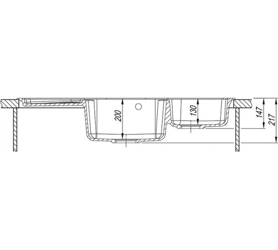 Мойка Florentina Капри черный FG 20.185.J1060.102