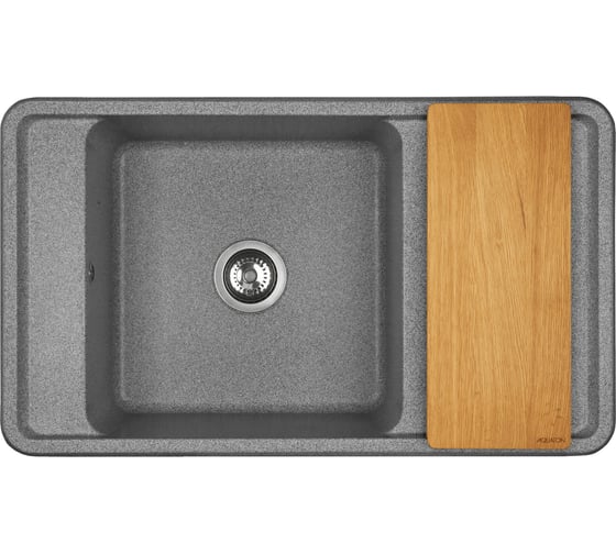 Мойка для кухни AQUATON Беллис 87 серый 1A724832BS230