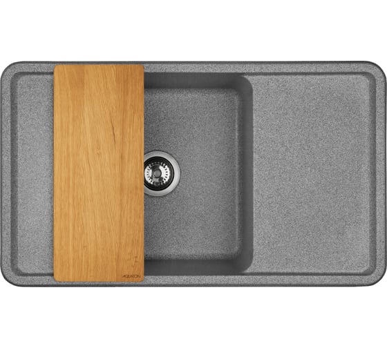 Мойка для кухни AQUATON Беллис 87 серый 1A724832BS230