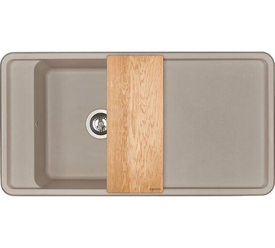 Мойка для кухни AQUATON Беллис 97 серый шёлк 1A725132BS250